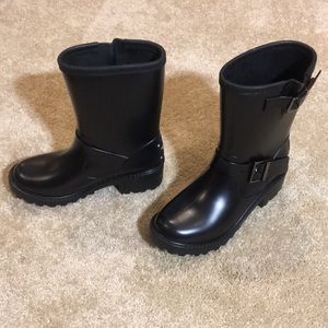 Michael Kors- Size 6 black rubber mid shaft rain ☔️ boot